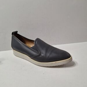 Everlane Modern Classic Preppy Quiet Luxury Leather Slip-On Sneakers Gray Sz.9.5